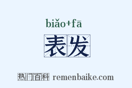 表发是什么意思的图片